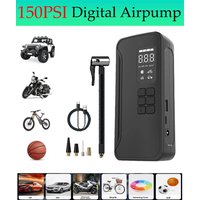 AliExpress Toptrek 150PSI Portable Bike Electric Air Pump With Digital Pressure Fast New Rechargeable Compressor Tire Inflator For Car Motorcycle