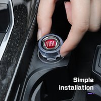 For Fiat Ducato 500 500L 500C Abarth Panda Grande Punto Lancia Car Cigarette Lighter Cover Dust-Proof Decoration Cap Accessories