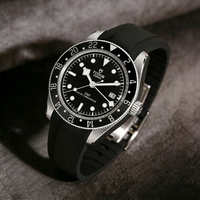 For Tudor BB58 FKM Rubber Strap Series Special 20mm Curved End Quick Release Watch Band Cut To Size CTS Adjustable Watch Band
