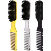 Multi functional men's beard beauty styling brush, nylon hairstyle brush, cleaning brush, suitable for hair and beard