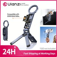 Ulanzi MA58 MagLock SSD Enclosure with Phone Stand 2-in-1 Phone Stand Selfie Stick SSD Enclosure for iPhone 17 16 15 14 for Vlog