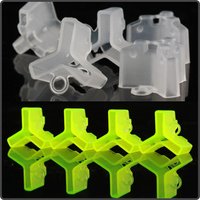 50Pcs High-Quality Plastic Treble Hooks Protective Cover White/Yellow Fishhook Anti-Scratch Protective Cover Fishing Accessories