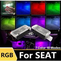New LED Car Footwell Light RGB Atmosphere Lamp Interior Decorative For SEAT Ibiza ST Toledo Ateca Leon 2013 2015 2016 2017 2018