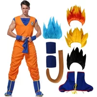 New Halloween Costume cosplay Goku Super Saiyan Cosplay Cosplay Uomini adulti Tute anime Costumi di carnevale di Halloween