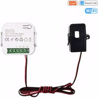 WiFi Digital Energy Meter with CT Clamp Sensor Wifi Intelligent Energy Meter App Real-Time Monitor Smart Life WiFi Energy Meter