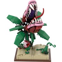 HOT TV Carnivorous Plant building blocks 561PCS MOC Bricks Set Horror Flower In Magic Book Assemble toys children birthday gift