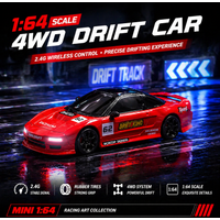 MCARRO MC062 1:64 Mini 4WD RC Drift Car 2.4G High-Speed Racing JDM Car Model Remote Control Toy Birthday Gift for Boys