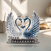 1PCS Love Swan Home Decoration Sculpture Desktop Decoration Sculpture Festival Atmosphere Decoration Couple Gift