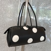 Cylindrical Underarm Bags For Women Luxury Designer Handbag And Purse 2026 New Fashion Dot Decoration Zipper Commuting Shoulder