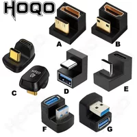 360 Degree U-shaped Mini HDMI gender Adapter USB3.2 Type-c Adapter USB Male to Female Extension USB C Converter HD 2.1V 8K 60Hz