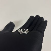 925 Silver Men's and Women's Ring Classic Design Full Diamond Tri Color Selection, Holiday Gift