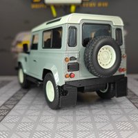 1:24 Simulation Land Rover Defender Retro Classic Edition Alloy Car Model, Doors and Hood Can Be Opened suitable for collection