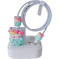 Hello Kitty Sanrio USB Cable Cover Charger Cover for iPhone 14 13 12 Pro Max 18/20W Charger Wrap Cord