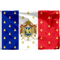 France Royal Banners and Ensigns Flag Double Stitched Napoleon III Banners with Brass Grommets House Indoor Outdoor Decorations