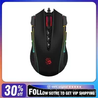 A4TECH Bloody J90s Wired Gaming Mouse RGB PAW3325 Lightweight E-sports Gamer FPS Macro Programming Mouse Pc Office Gifts
