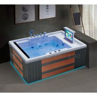 2 People Infinity Spa Tubs Hydrotherapy Bathtub Hot Tube Outdoor Factory Inflatable Massage Spa Pool Portable Pool Inflable