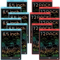 12 Pieces 8.5 Inch LCD writing Tablet, Children's Graffiti Drawing Board, Electronic Doodle Pad, Perfect Educational Toys