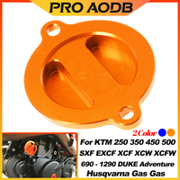 Motorcycle CNC Engine Oil Filter Cap Cover Plug For KTM SXF XCF XCW EXCF XCF-W FREERIDE For Husqvarna FC FE 250 350 450 500 530