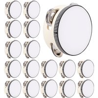 1-6Pcs Wedding Tambourines for Adults Hand Drums Noise Makers Musical Instruments Tambourine for Church Party Favor