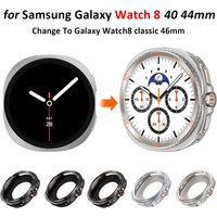 Metal Case For Samsung Galaxy Watch 8 44mm 40mm Protective Cover Change To Galaxy 8 Classic 46mm Upgrade Bumper Accessories