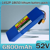 AliExpress aimjin NEW 14S2P 52V 6800mAH Lithium ion Battery Pack 1500W High Power for Bicycle Scooter Motorcycle Built in BMS,58.8V2A charger