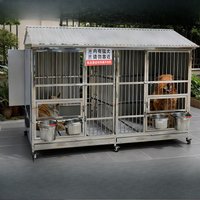 AA stainless steel dog cage Large dog outdoor rainproof with toilet special winter dog cage