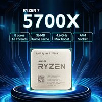 AMD Ryzen 7 5700X 8-Core 16-Thread 3.4GHz 7NM NEW L3=32M Processor 65W Socket AM4 R7 5700X DDR4 but without fan