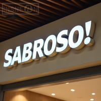 Custom LED Frontlit 3D Metal Sign Letters For Storefront Business Outdoor Waterproof Illuminated Light Up Advertising Signage