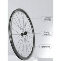 AliExpress TAGOOLA AERORAPTOR Ultralight 3.5mm Carbon Spoke Road Wheel 23mm Inter 54T Ratchet Disc 20h CEMA Ceramic Bearings Bicycle Wheelset 1140g