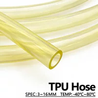 Oil Resistant Yellow TPU Fuel Tube ID 3mm 4 5 6 8-16mm 50cm-1M-2M-3M Anti-Cracking For Garden Tools Motorcycle Fuel Filter Hose