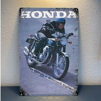 motorcycle engineering Metal Poster - Collectable Tin Sign