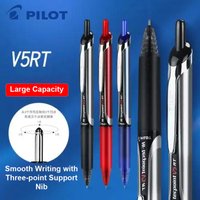 Pilot Precise V5 RT Gel Pens Three-point Support Nib Anti-Leakage Liquid Ink Rolling Ball Pen Hi-Tecpoint Refillable Stationery