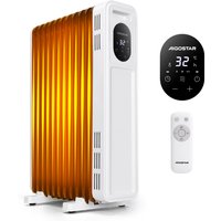 Aigostar Energiesparend 2300W Ölradiator mit Fernbedienung, 11Rippen Heizung Elektrisch mit Thermostat, 3 Modi, 24h Timer, LED-Anzeige, Kipp & Überhit