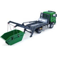 1/14 4*4 RTR LESU RC Hydraulic Skip Loader Dump Truck Remote Control Metal Dumper 3-speed Swing Arm Car Model Light Sound System