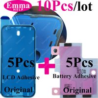 EmmaHelp Ori 10pcs Waterproof Sticker for iPhone 12 13 14 15 Plus Max 3M Adhesive LCD Screen Frame Seal Tape Repair Parts