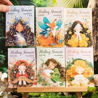 12pcs Healing Forest Teenage Girl pack Double White Ink Sticker Package Theme Material Stationery Writing Scrapbook 136*80mm