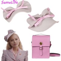 โโGlinda Shoulder Bag Hat Handbag Purses 2024 Movie Wiked Cosplay Fantasy Costume Accessories Adult Women Roleplay Fantasia Prop