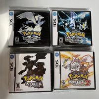 new model Pokemon Series Game Card Black 2 White 2 USA Version (R4 Card) with Box Compatible with NDSL/2DS/3DS Children Gift Toy