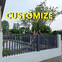Any Size Custom Aluminum Heavy Duty Privacy Fence Low Maintenance Anti Corrosion Durable Outdoor Villa Garden Backyard Panel