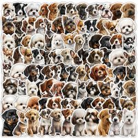 100PCS Cute Baby Dog Graffiti Stickers For Mobile Phones, Water Bottles, Computers, Decorative Stickers, Waterproof Creative Not