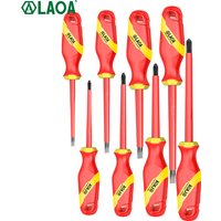LAOA Insulated Screwdriver Home Circuit Tool Insulation Isolation Current Electrician Cross Flat Screwdriver