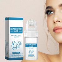 Hyaluronic Acid Face Serum 10ml Roller Applicator Hydrating Moisturizing Lightweight Facial Essence for Daily Skin Care