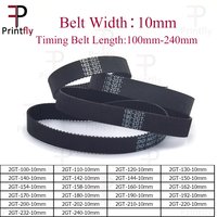 Printfly 2GT/GT2 Timing Belt Width 10mm 100 110 120 130 140 142 144 150 154 158 160 162 170 180 190 192 200 202 210 220 232 240