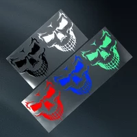 2PCS/SET Multi-color Skeleton Waterproof Vinyl Stickers Black White Red Blue Green Decals for Car Motorcycle Helmet Decor