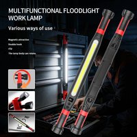 Super Bright Magnetic Work Light Car Repair Light Inspection Light WorkLamp Bar with Hook Ideal for Outdoor Camping Lighting