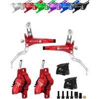 AliExpress BUCKLOS 4 Piston Bicycle Hydraulic Disc Brake Ebike Oil Pressure Disc Brake Set 160 Rotor Front Rear MTB Bike Hydraulic Brakes