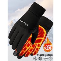 AliExpress GTUBIKE Men Winter Waterproof Cycling Gloves Outdoor Sports Ski Running Motorcycle Touch Screen Fleece Gloves Warm Full Fingers