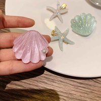 4/2Pcs Set Elegant Starfish Star Shell Hair Clip Ladies Hairpins Summer Beach Holiday Party Barrettes Hair Accessories for Women
