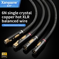 Xangsane/ Xiangshen 6N frozen single crystal copper balanced cable XLR audio cable XLR Gold-plated audio cable