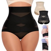 High Waisted Body Shaper X-shaped Girdles Tummy Control Shapewear Panties Slimming Waist Trainer Butt Lifter Underwear Shapers